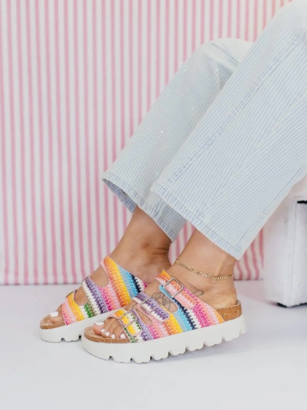 Hey Girl Corkys Multicolor Sandals